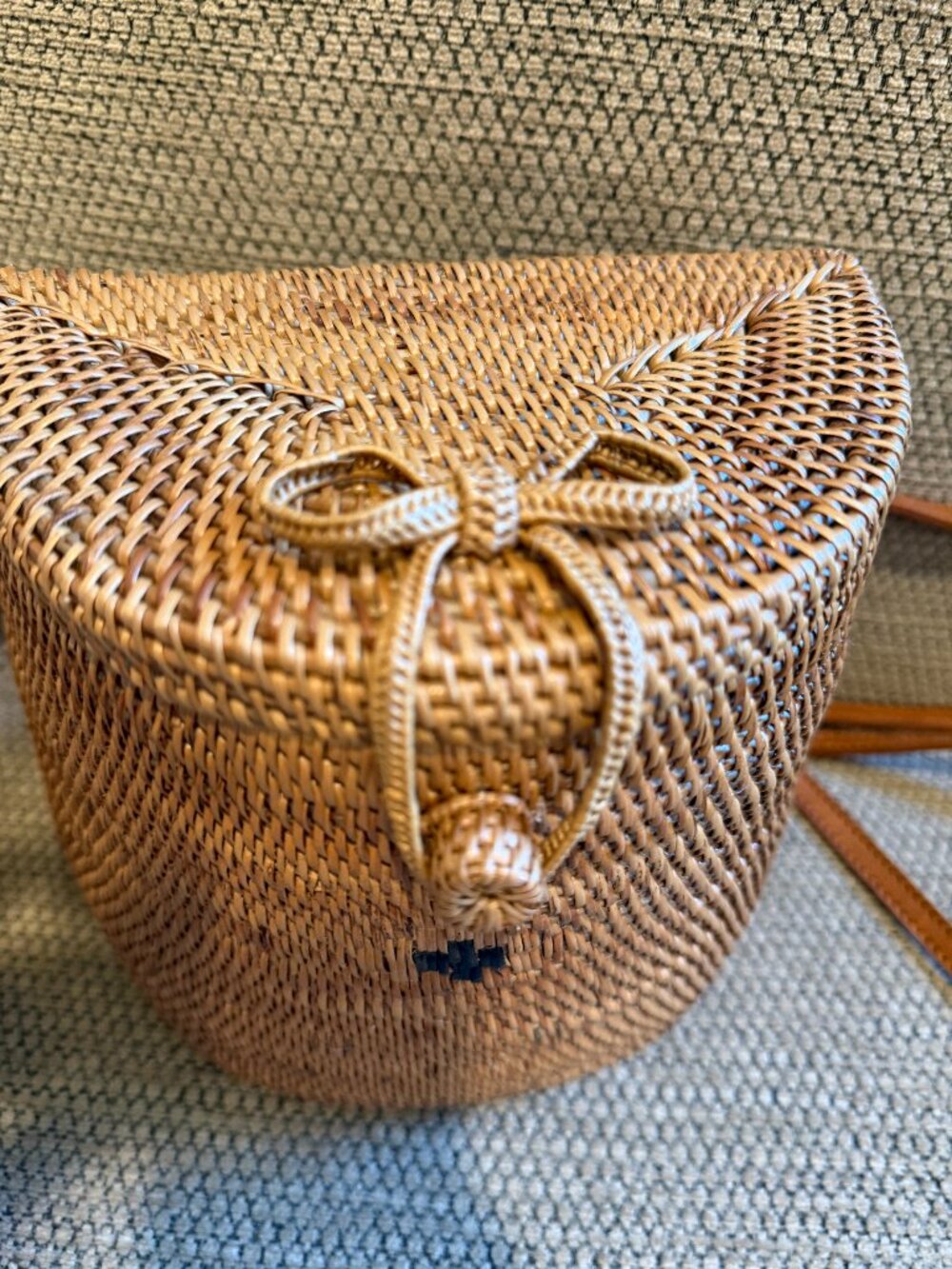 Sundara Rattan Backpack Bali Woven Bag Boho Summer - Picture 2 of 10